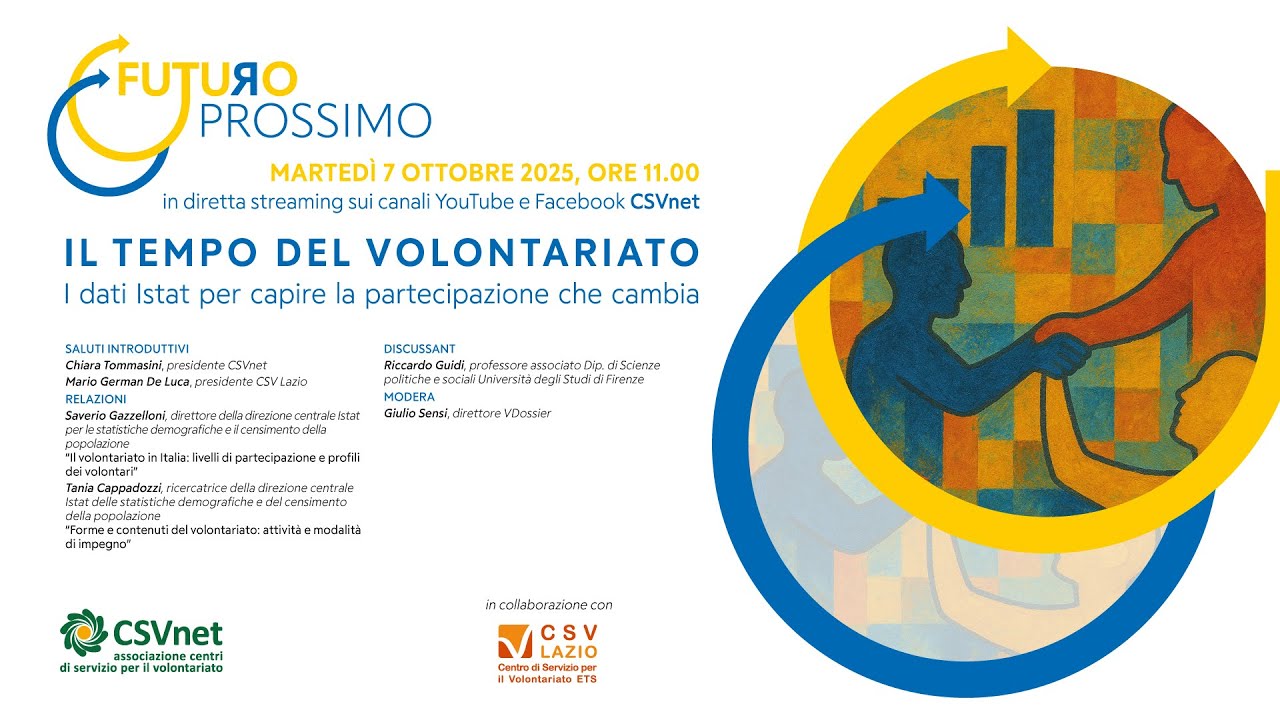 Il tempo del volontariato. I dati Istat per capire la partecipazione che cambia
