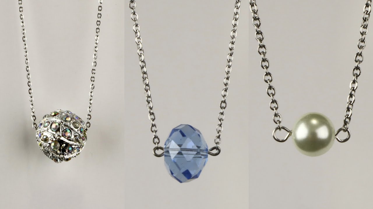 Floating Bead Chain Necklace to Make & SELL Tutorial