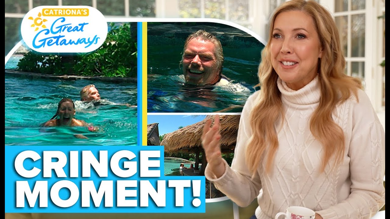 Catriona Rowntree spills on her hilarious visit to Richard Branson's Necker Island | Channel 9