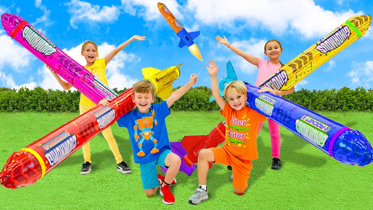 Toy Rockets Challenge &mdash; веселые развлечения на свежем воздухе для детей