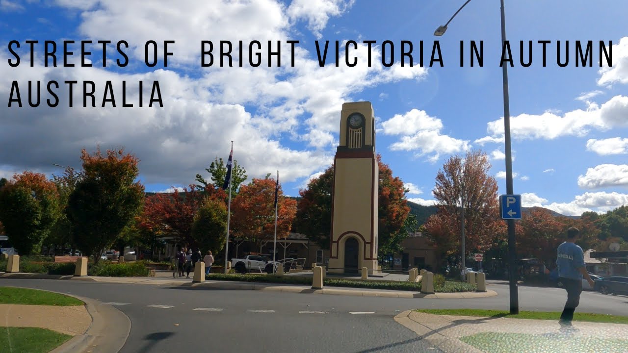 Streets of Bright Victoria in Autumn 2023 AUSTRALIA