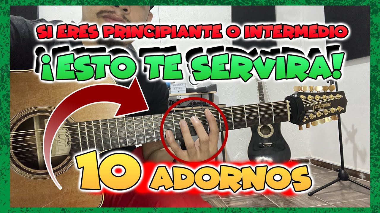 ¡TIENES QUE SABER ESTO! - ¡10 ADORNOS para PRINCIPIANTE O INTERMEDIO! - CON TABS