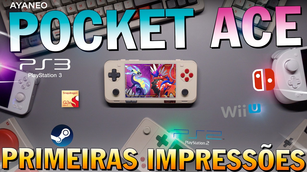 AYANEO Pocket ACE é o FUTURO da ANBERNIC e RETROID! Esse MINI SWITCH roda TUDO!