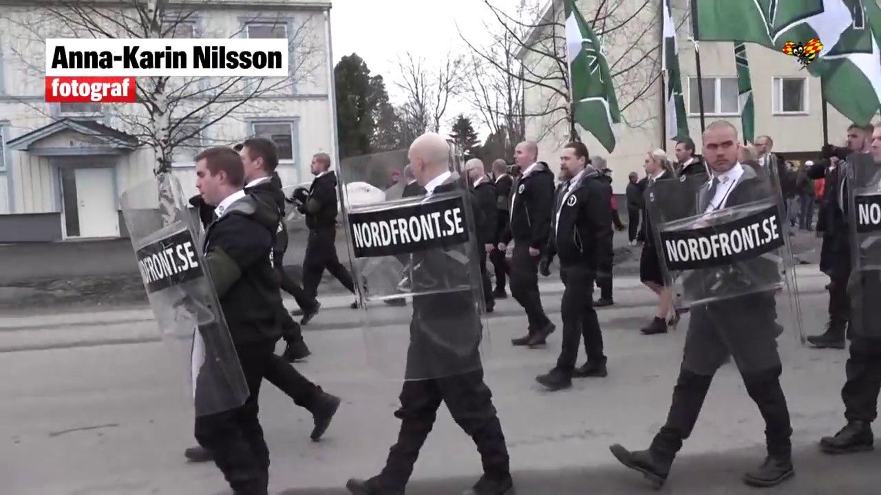 Nazisterna demonstrerade i Ludvika och Boden