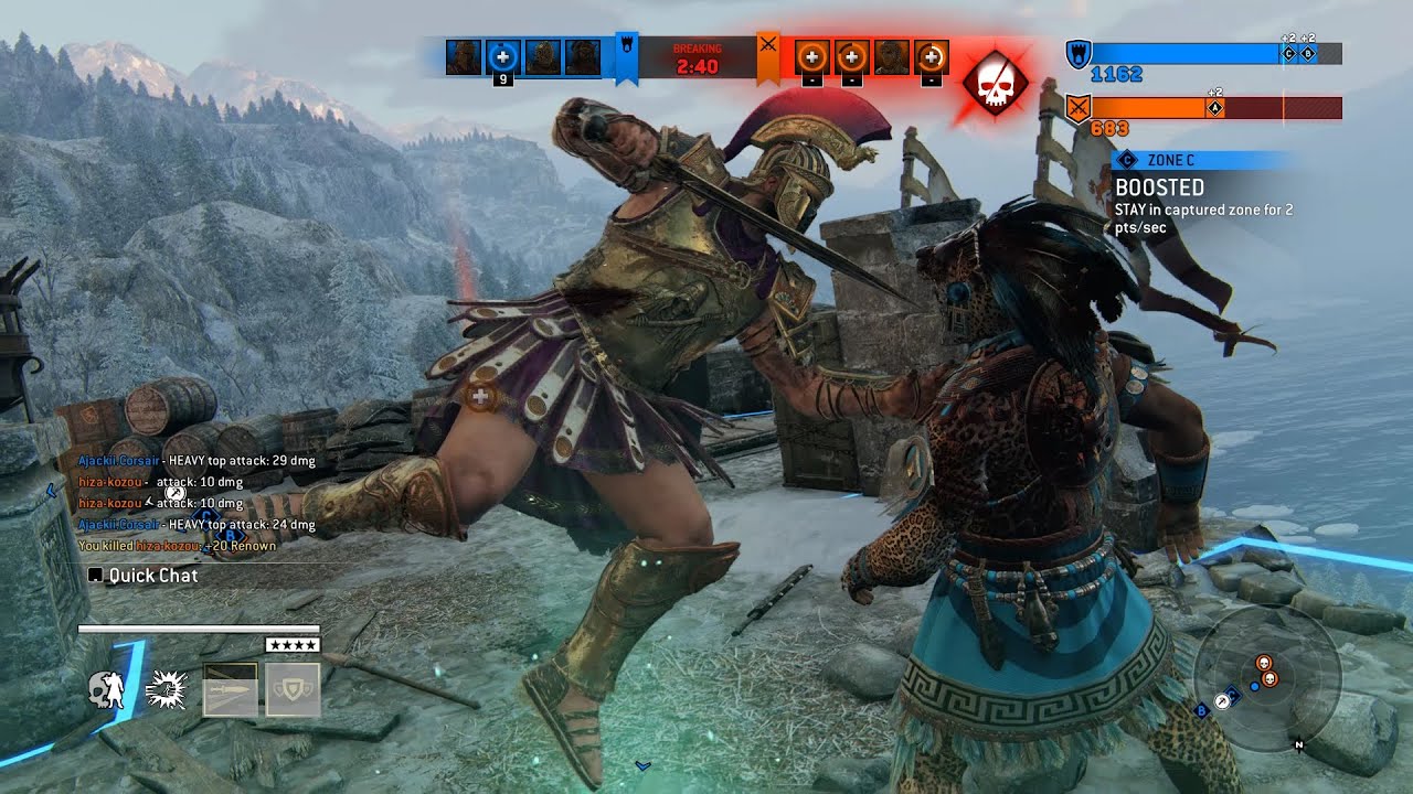 [For Honor] Dominion Full Match 4v4 Centurion Gameplay No Commentary