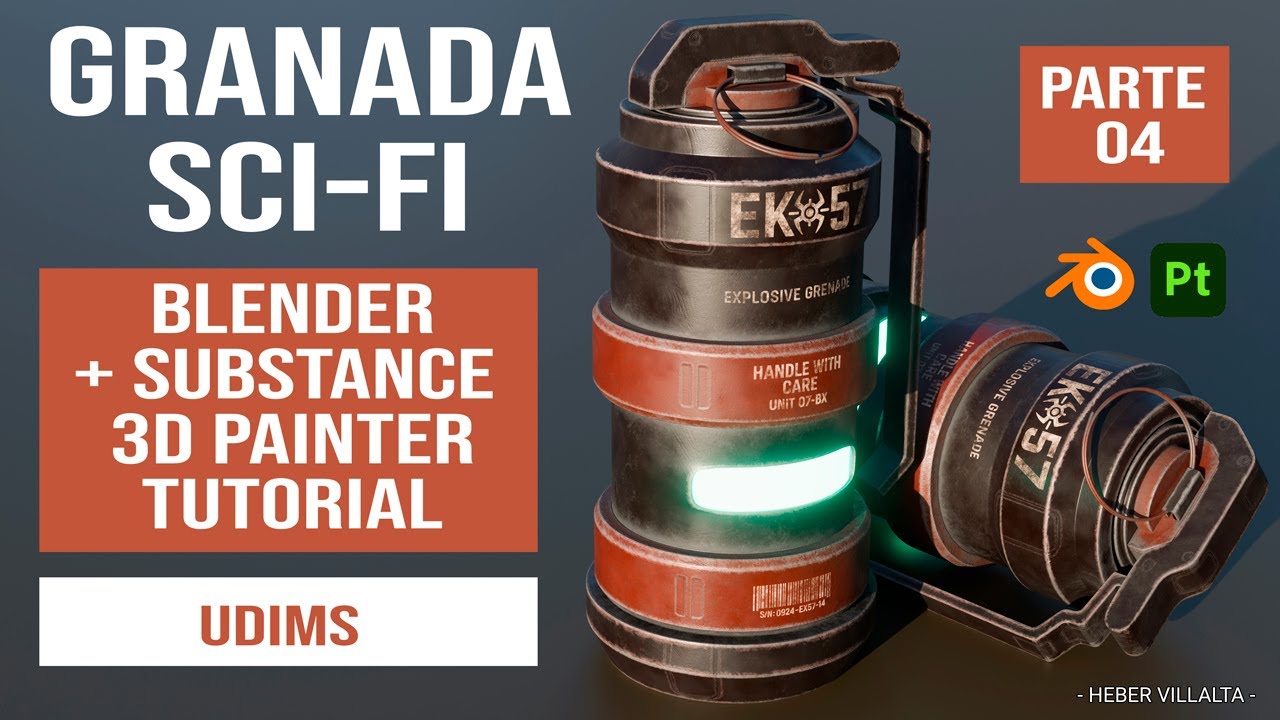 Tutorial Granada Sci-Fi en Blender y Substance Painter - Parte 4: Udims