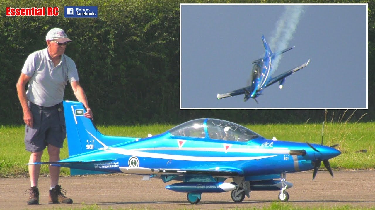 SUPER SCALE RC Pilatus PC-21 TURBOPROP-powered ADVANCED TRAINER (Tomahawk Design | Steve Johnson)