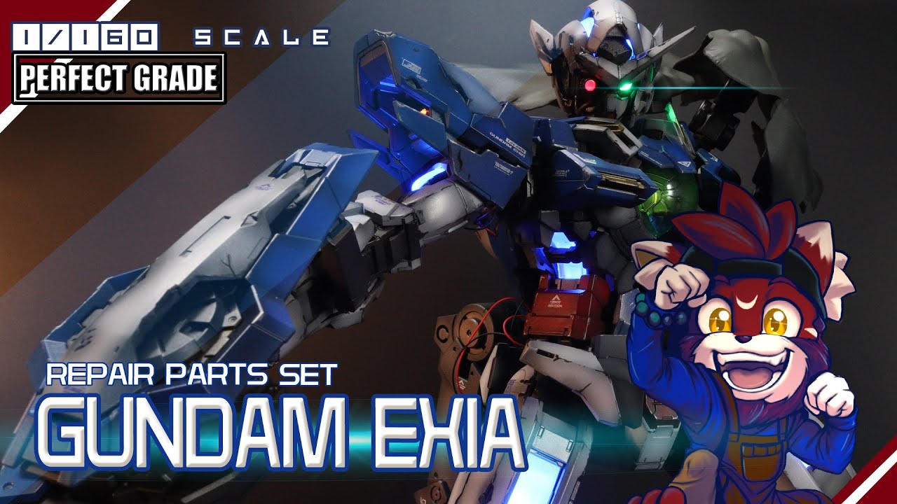 #newtype #Otakubuilder Perfect Grade Repair Parts Set Gundam Exia! (4K)