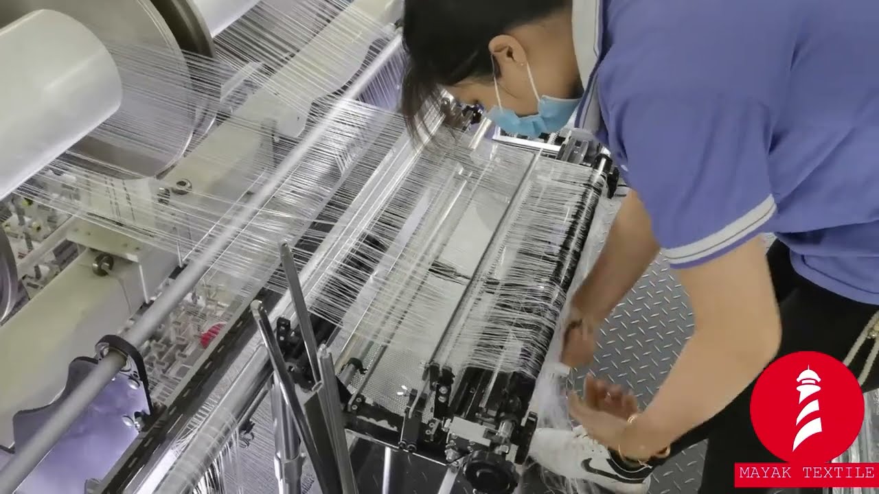 JINGONG - KNITMAX 40d FDY on raschel knitting machine