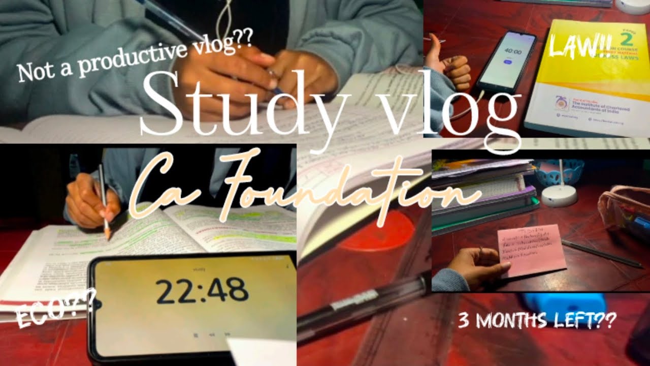 Trying to show up daily🤍💪🏻 Realistic study vlog📚 CA foundation ✨🌷