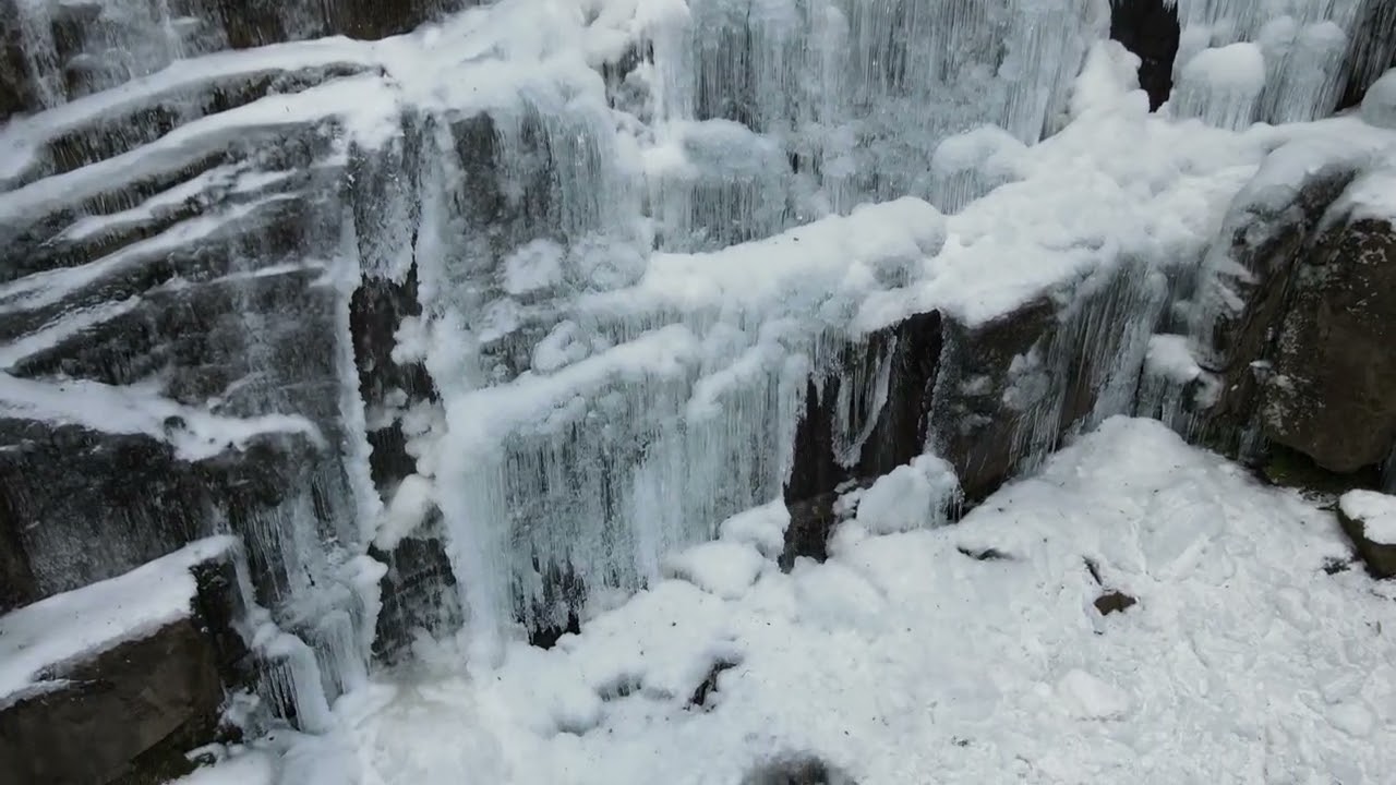 松野町滑床渓谷 大嵓の滝 氷瀑