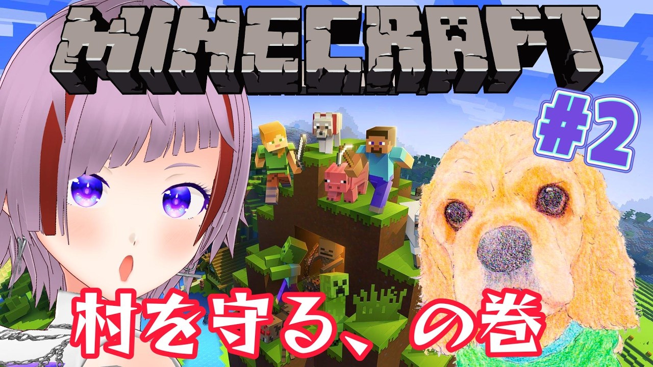 【#マイクラ】村の整地しながら生存報告雑談でもしよう#vtuber #minecraft