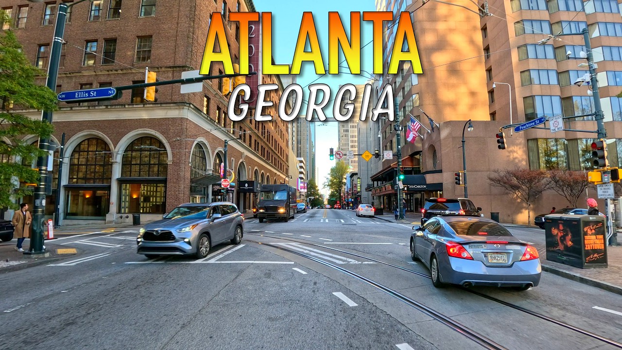 Atlanta Georgia Driving Through