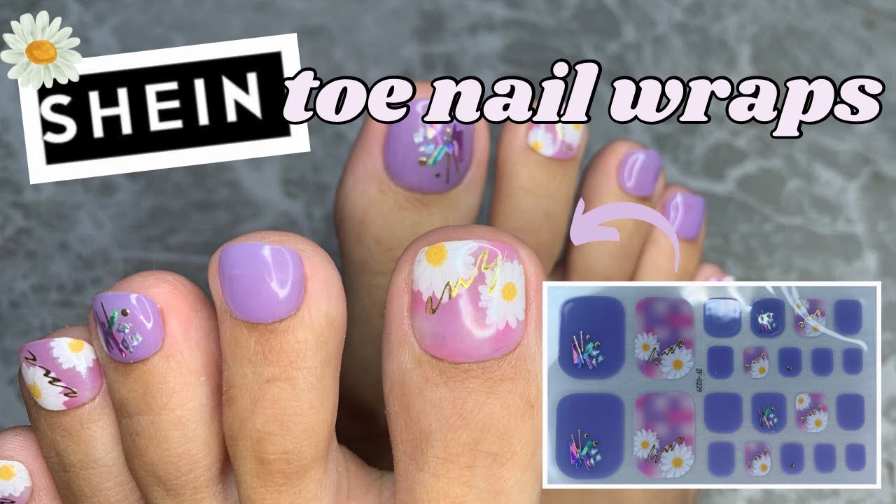 SHEIN Nail Toe Wraps 2 by Beauty Sticker | #shein #toenails #toe #nails #naildesign #네일아트 #nailart