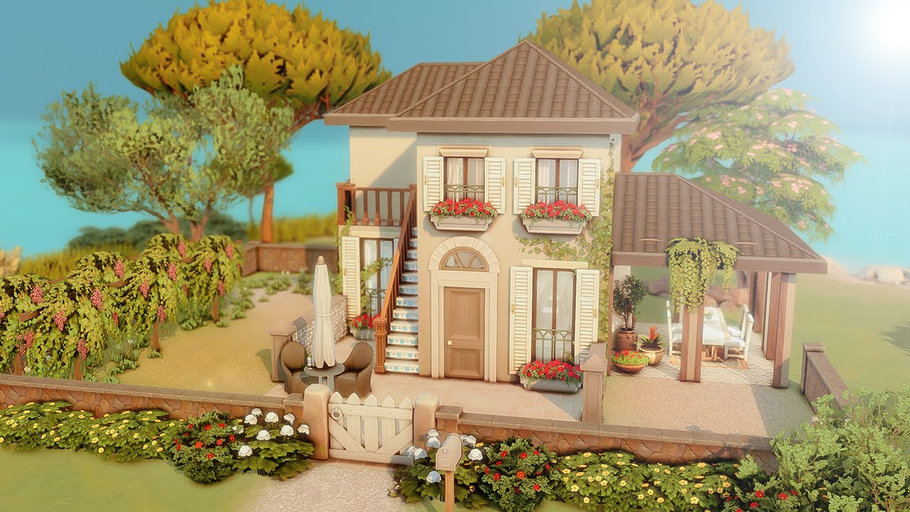 Small Tartosa Family Home 🪴 Sims 4 Speed Build