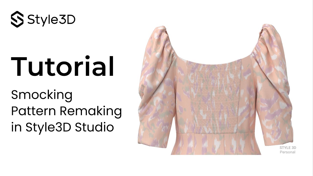 Style3D | Smocking  Pattern Remaking