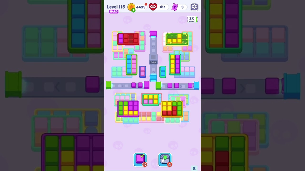 Color Cube Match: Sort Puzzle Level 115 Hard Solution Walkthrough