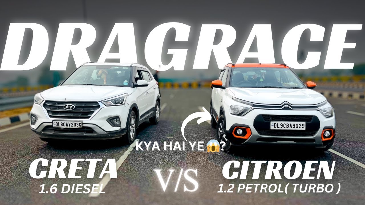 CRETA 1.6 DIESEL  VS.  CITRON C3 TURBO PETROL 1.2 / pocket rocket nikli ye too 🔥🚀