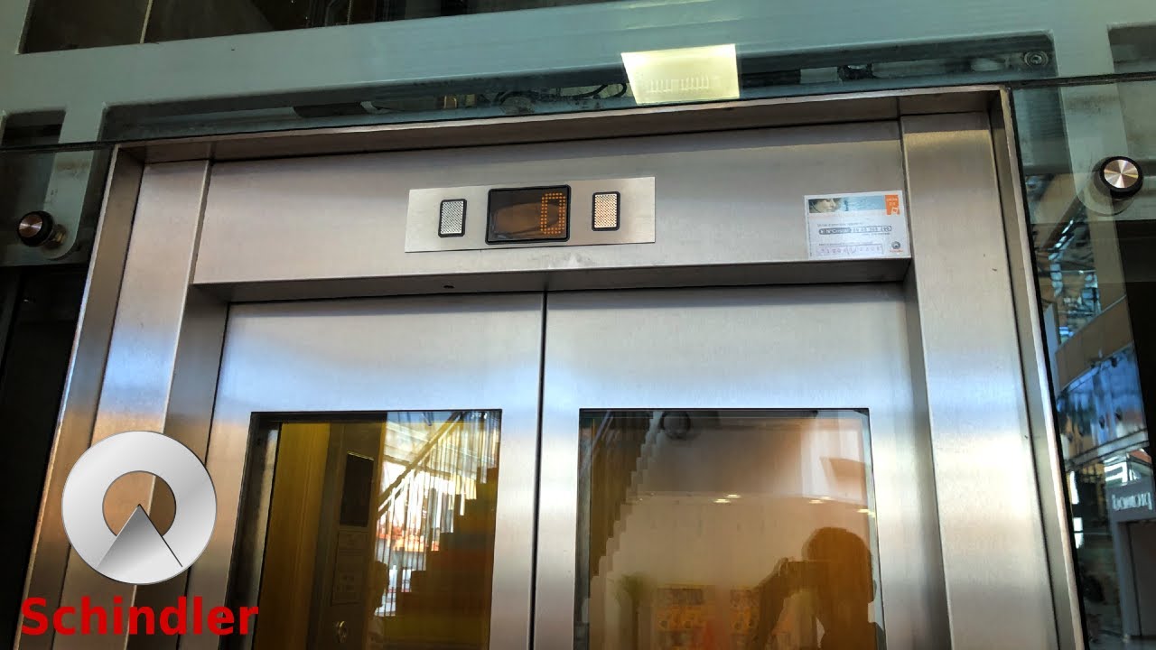 Nice (glass) 2005 Schindler Eurolift MRL Traction Elevator @ Calais Cœur de Vie, Calais FR