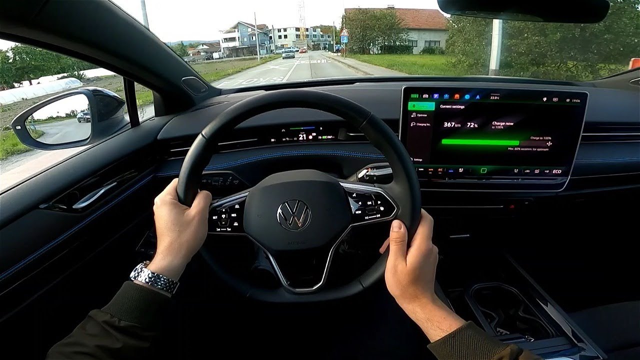 2024 Volkswagen ID.7 [286 HP, 77 kWh] POV test drive (Personal experience) CARiNIK *Great range*