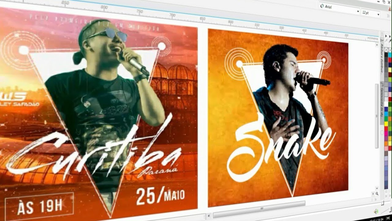 CURSO COREL DRAW // EFEITO EM FOTOS ( COREL SNAKE )