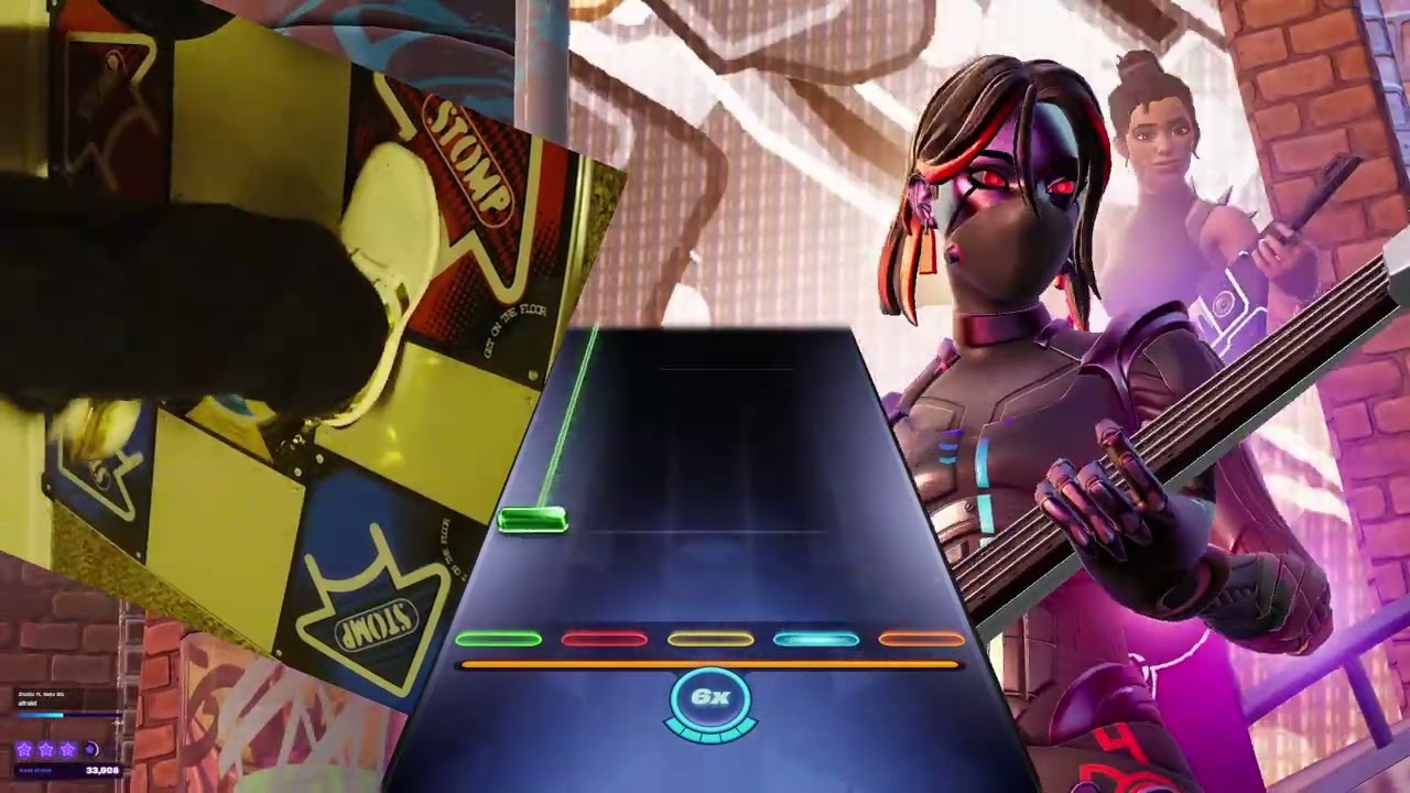 Pump It Up Fortnite Festival Expert: afraid 2hollis ft. Nate Sib Bass