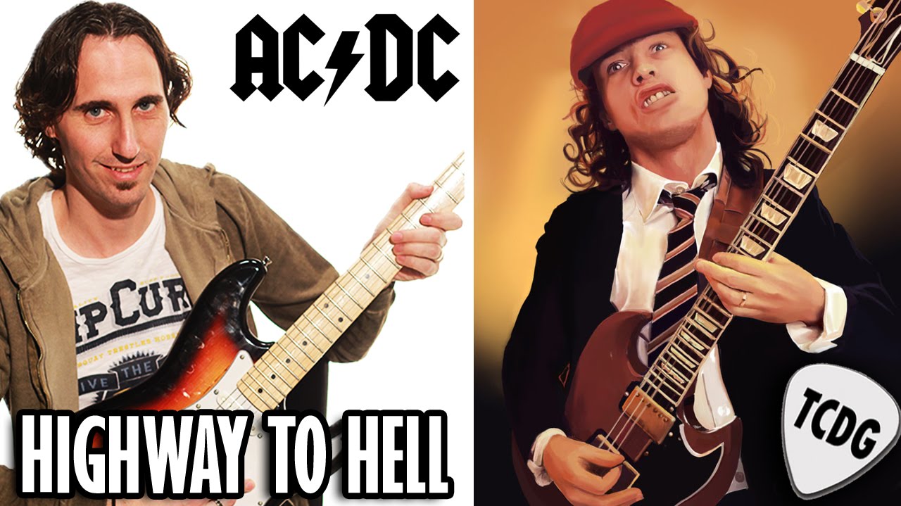 Como tocar Highway to Hell en guitarra eléctrica fácil para principiantes (Ac/dc) Tutorial 1/2 TCDG
