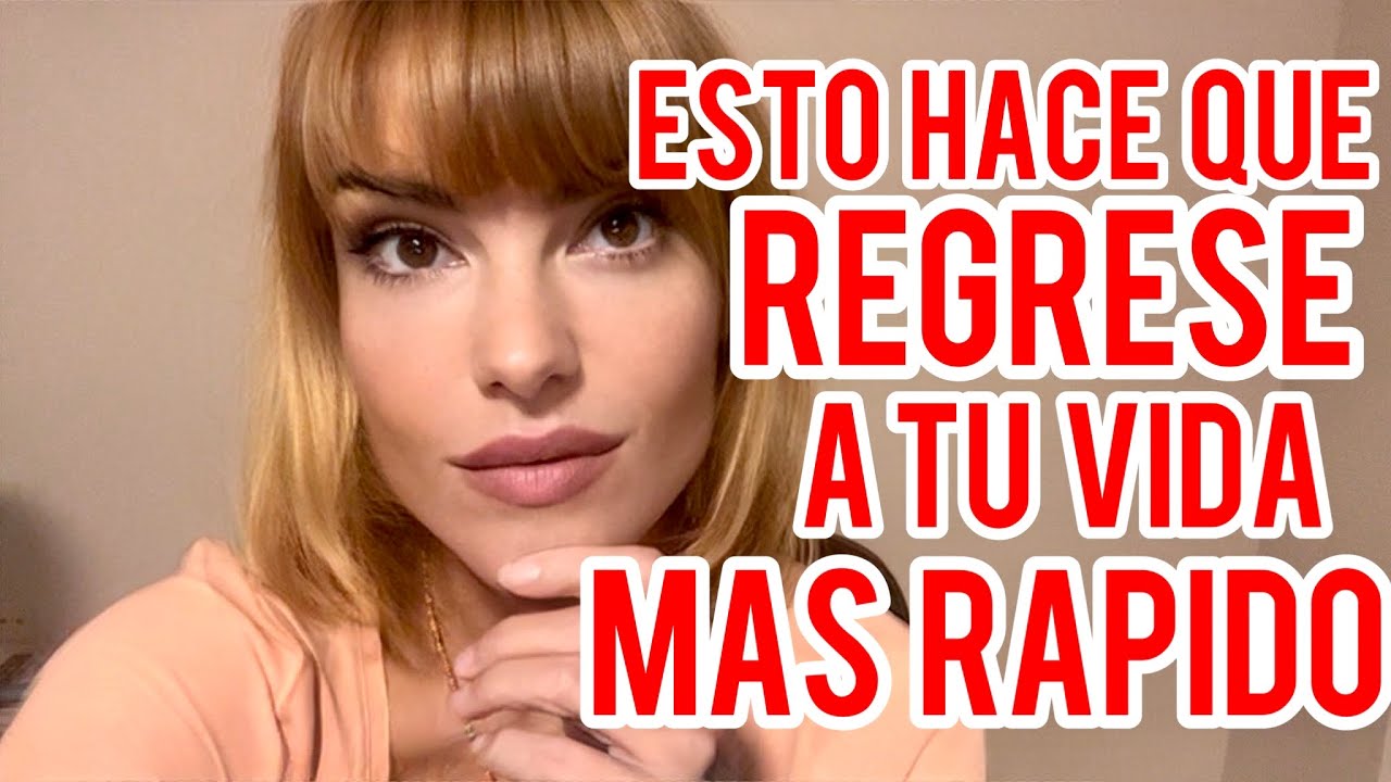 ESTO HARÁ QUE VUELVA ANTES A TU VIDA