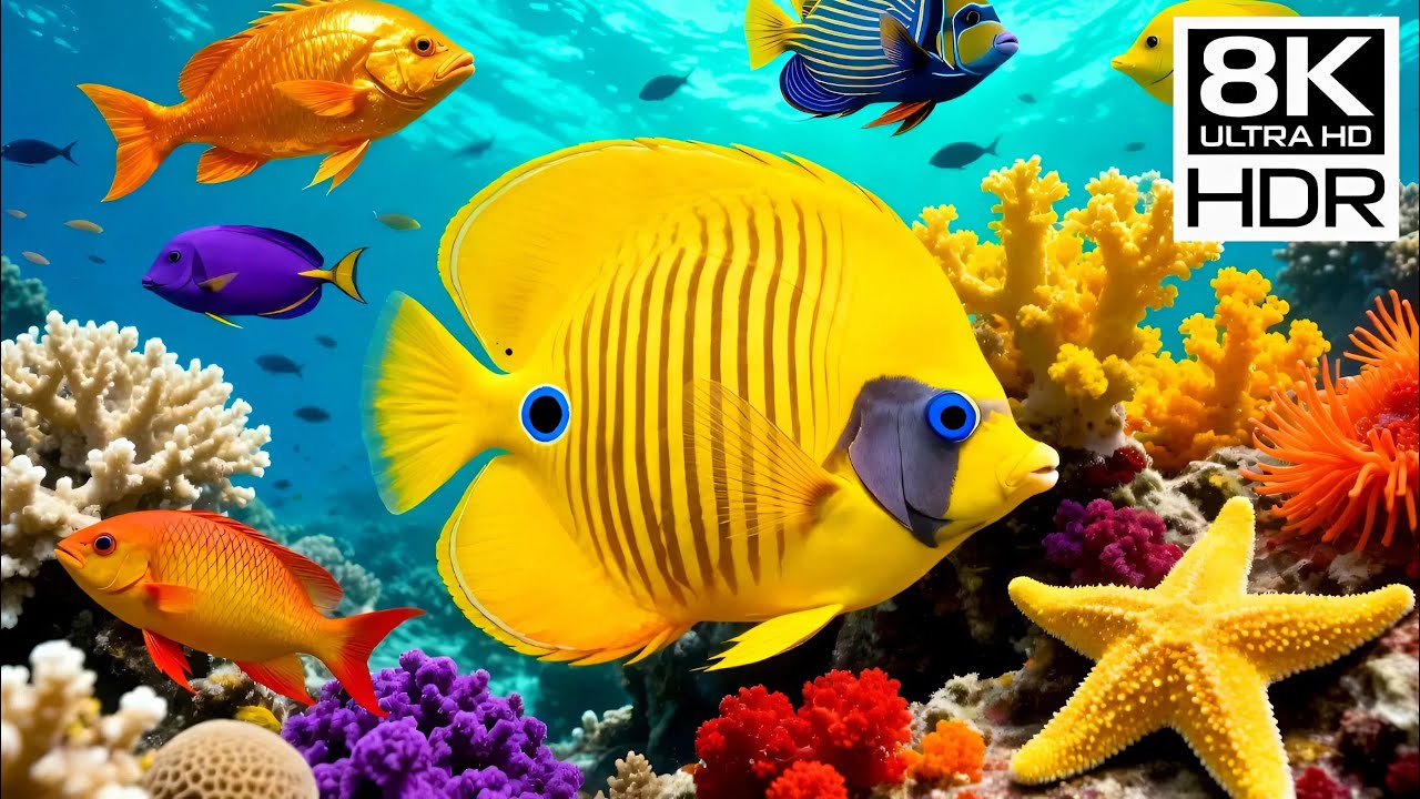 🐠 8K Ultra HD | Beneath the Aquarium Blue — A Gentle Drift Through the Hidden Ocean