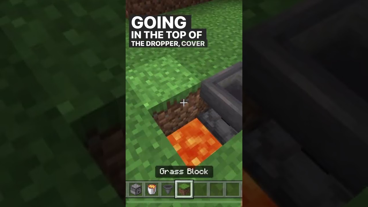 Как сделать мусорный бак в Minecraft [MCPE / Консоли / ПК] #шорты