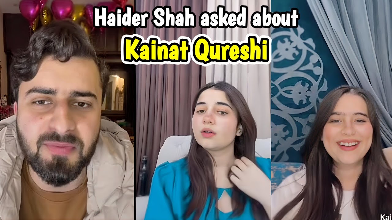 Haider Shah asked about Kainat Qureshi ❤️ | Live with Haider & Kainat 