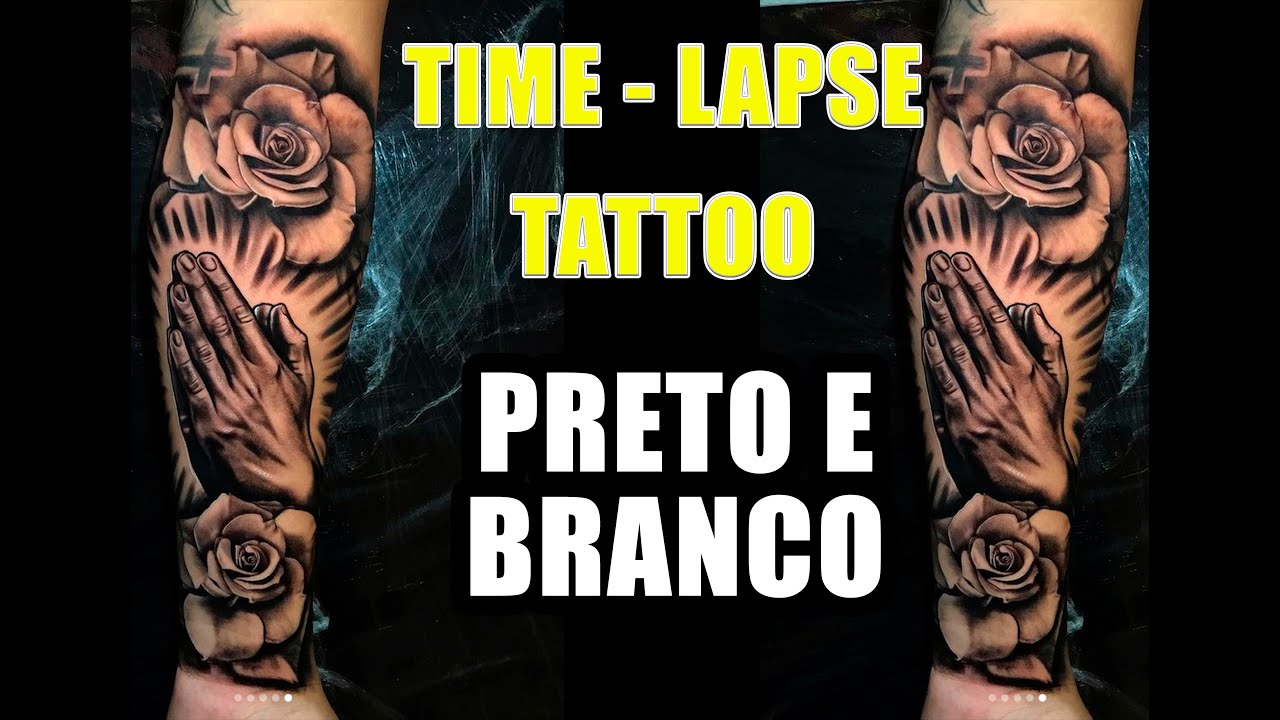 TATTOO TIME LAPSE ROSA E MÃOS ORANDO / #tattoo #timelapse #timelapsetattoo #kennotattoo #setelagoas