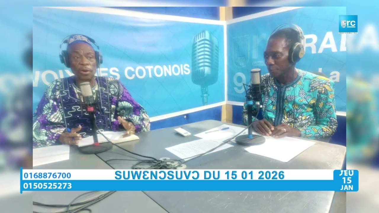 SOUWENONSOUVO DU 15 JANVIER 2026