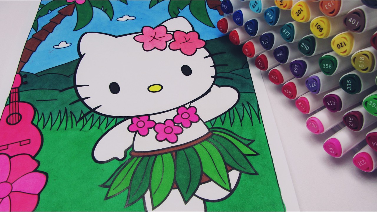 😻Dancer Kitty Coloring🌈 | With Marker Coloring