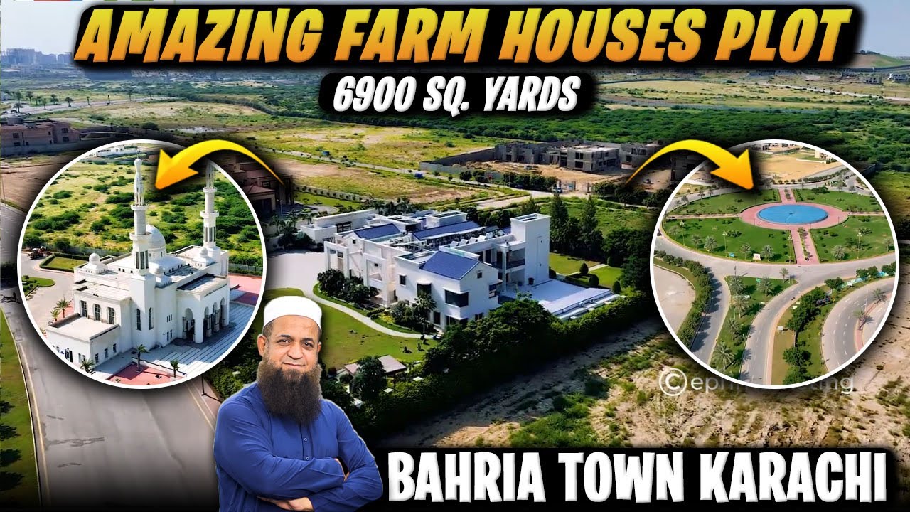 🏡✨ Amazing Farmhouse Plots in Bahria Town Karachi | 6900 Sq. Yards! 🌳💫 #BahriaFarmhouses #bahriatown