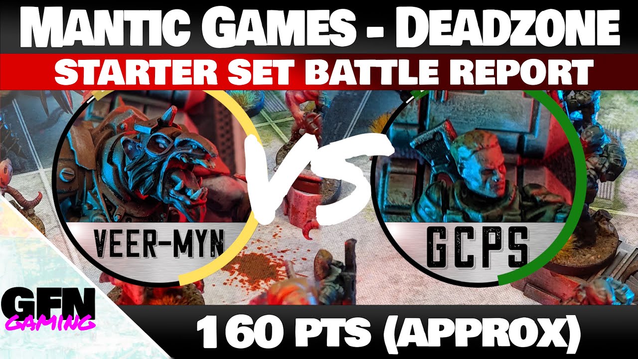 Veer-Myn VS GCPS / Mantic Games DeadZone Battle Report - Learn Along Starter Set Battle Report