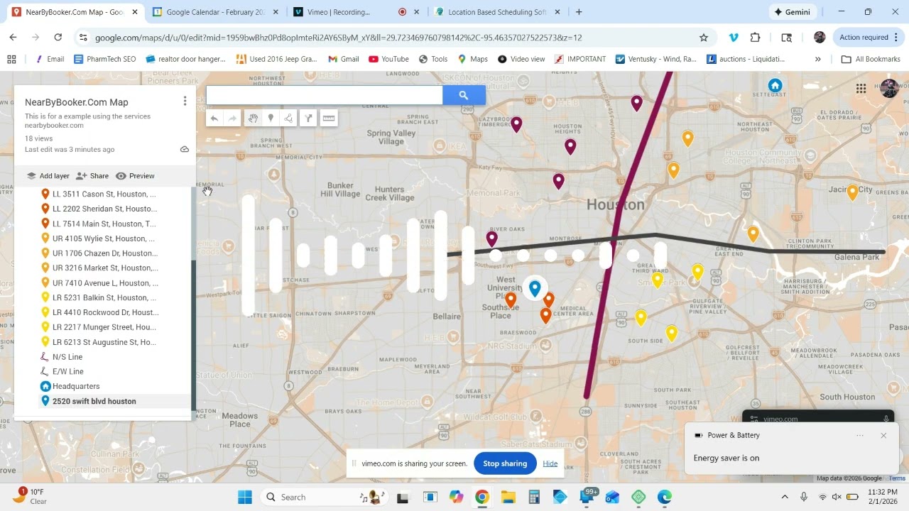 NearByBooker.com Demonstration.  Schedule jobs within zones