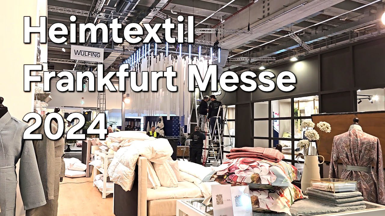 Heimtextil Exhibition 2024 Construction Day | Messe | Frankfurt Germany
