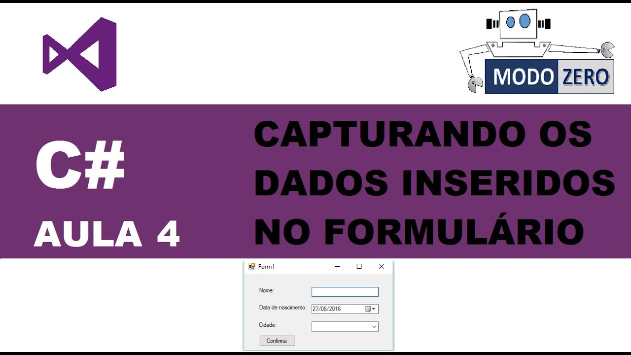 COMO CAPTURAR DADOS DO FORMULÁRIO? | Curso C# Visual Studio
