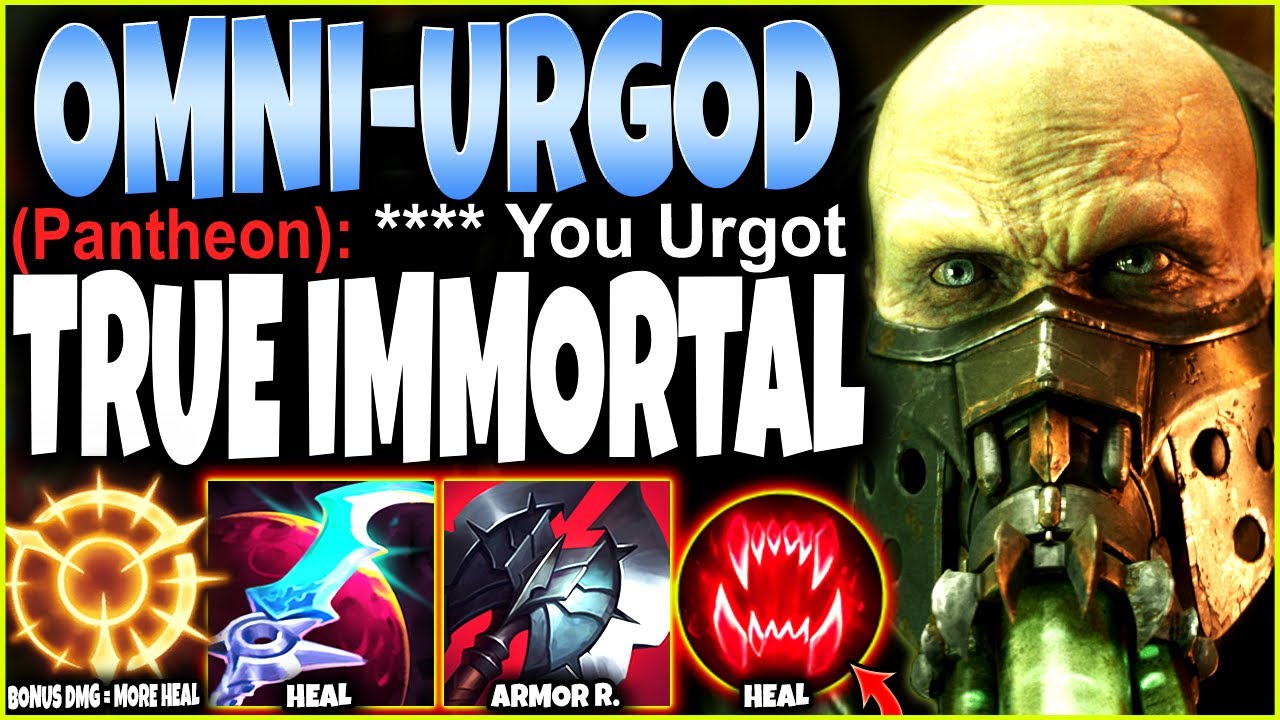 This New OMNI-URGOD Season 12 Build is the TRUE IMMORTAL with this HEAL 🔥 LoL Top URGOT s12 Gameplay