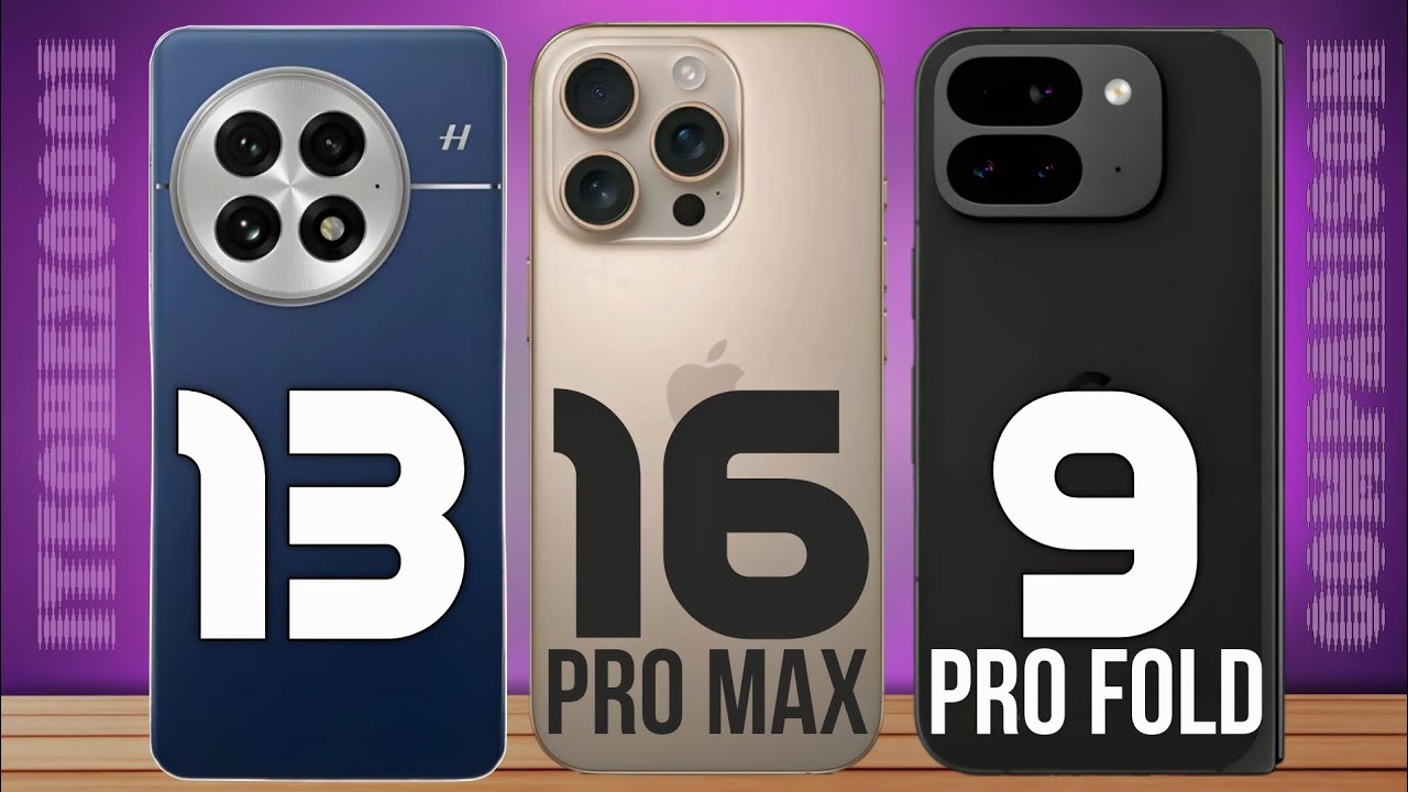 OnePlus 13 Vs iPhone 16 Pro Max Vs Google Pixel 9 Pro Fold