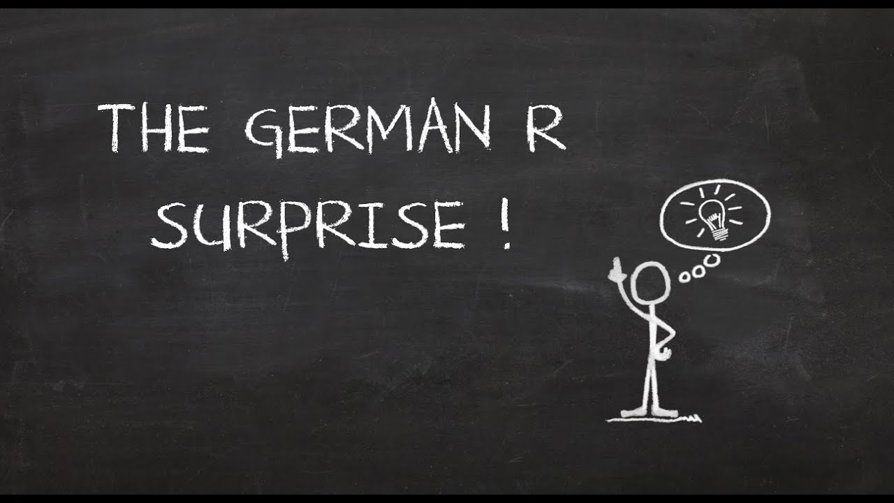 German Pronunciation: The German R - Not What You Thought