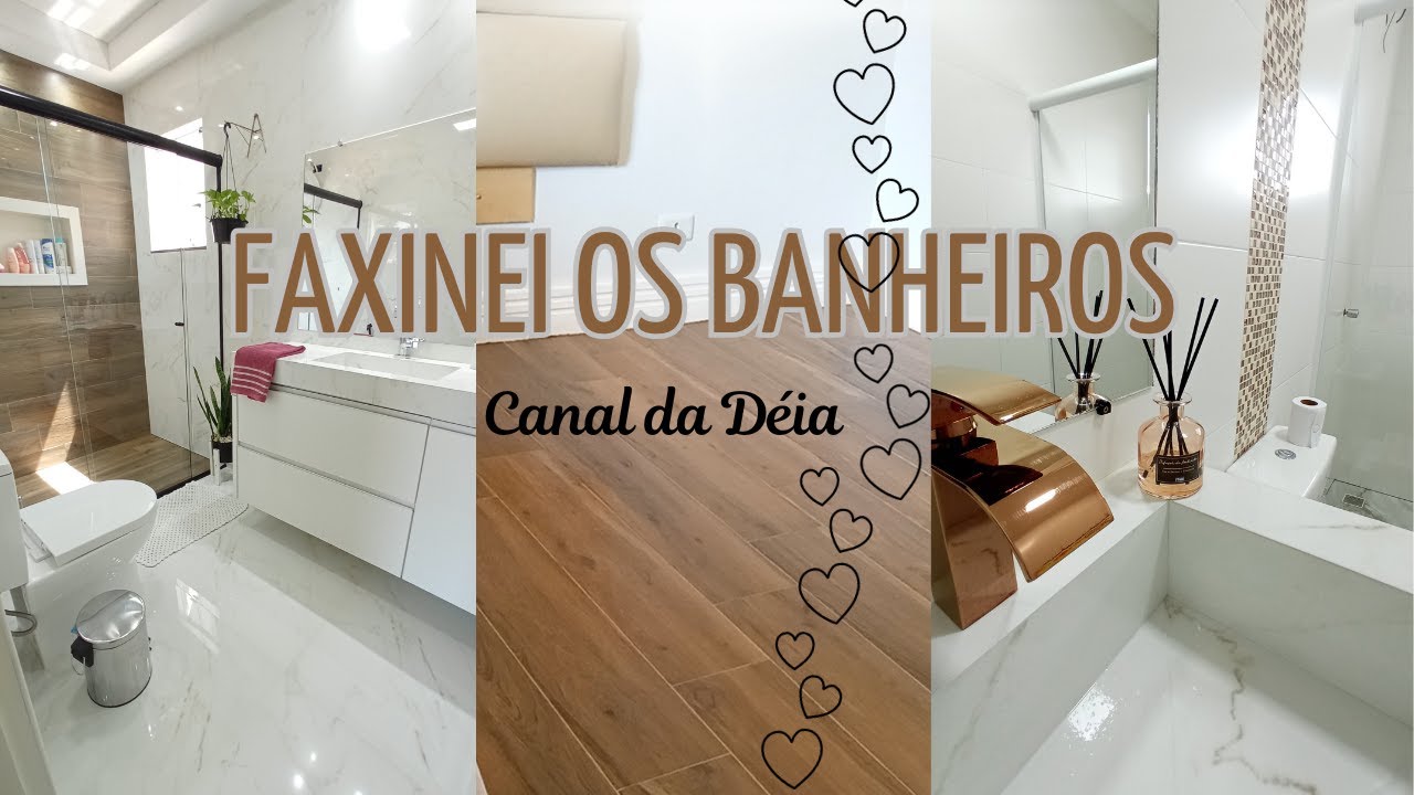 VLOGÃO CUIDANDO DO LAR / FAXINEI OS BANHEIROS.✨ CANAL DA DÉIA 💖
