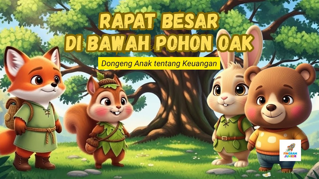 Rapat Besar di Bawah Pohon Oak | Dongeng anak tentang keuangan