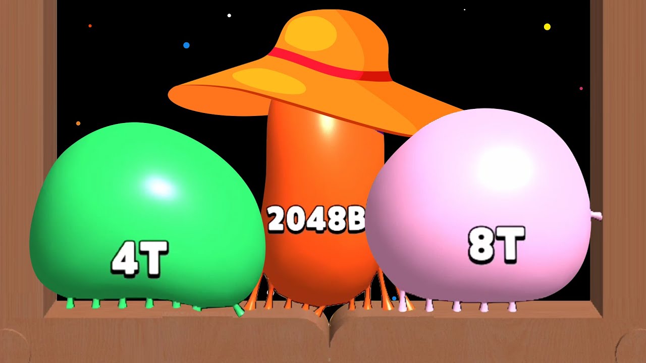Blob Merge 3D: MAX Level — разблокировать обновление звуковых эффектов 2048B vs 4T vs 8T