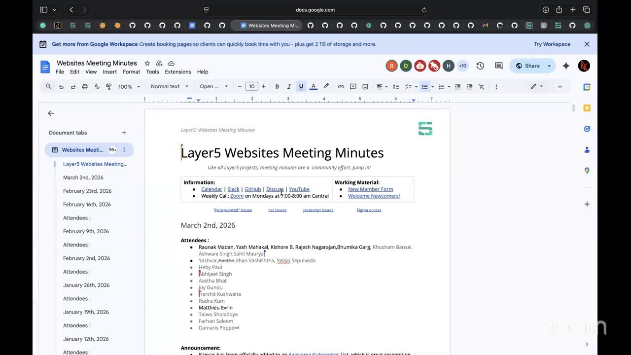 Layer5 Websites Weekly Meeting (Mar. 2nd, 2026)