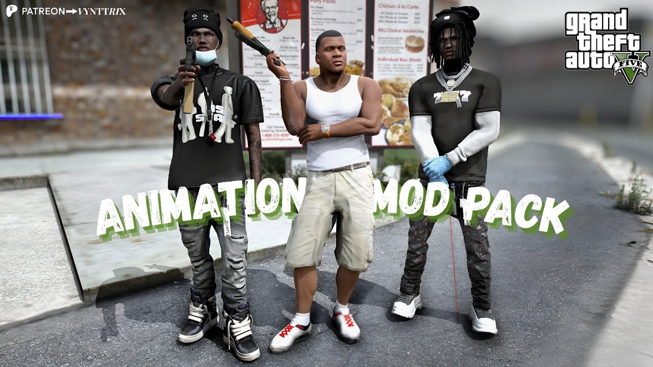 GTA 5 Story Mode Huge Animation Mod Pack | Addon