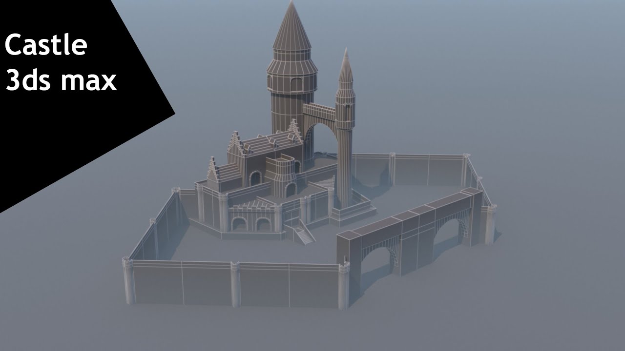 Modeling Castle - 3ds max environment tutorial part - 1