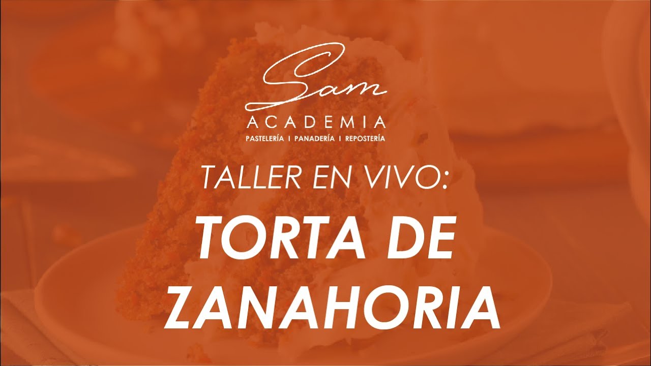 Taller en vivo - TORTA de ZANAHORIA | ¿Cómo hacer torta de zanahoria?