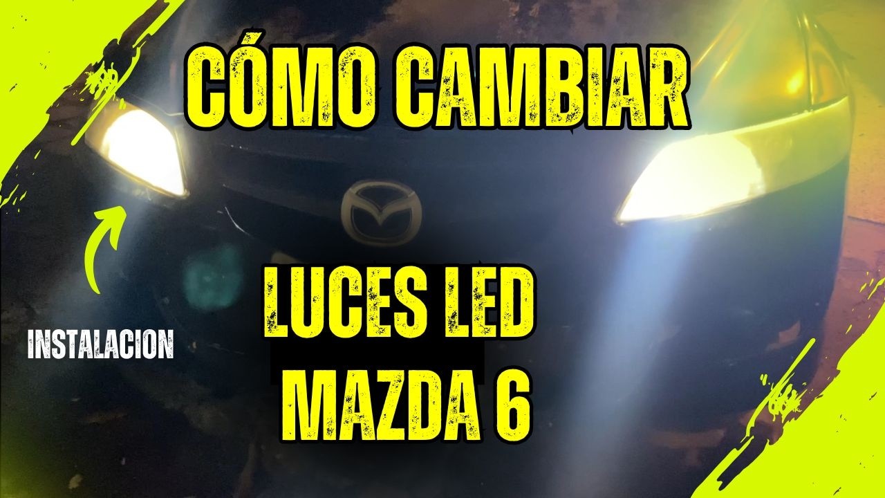 Cambié las luces de mi Mazda 6 y el resultado es increíble 😱
